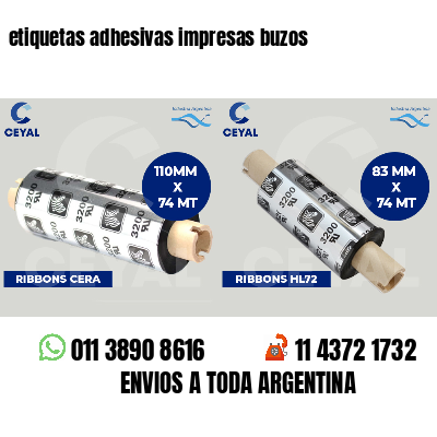 etiquetas adhesivas impresas buzos