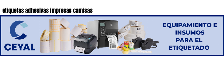 etiquetas adhesivas impresas camisas