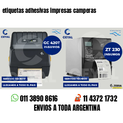 etiquetas adhesivas impresas camperas
