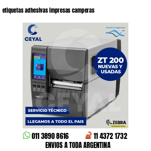 etiquetas adhesivas impresas camperas