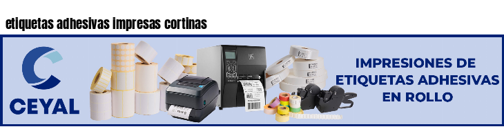 etiquetas adhesivas impresas cortinas
