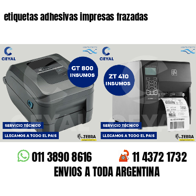 etiquetas adhesivas impresas frazadas