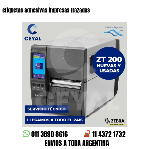 etiquetas adhesivas impresas frazadas