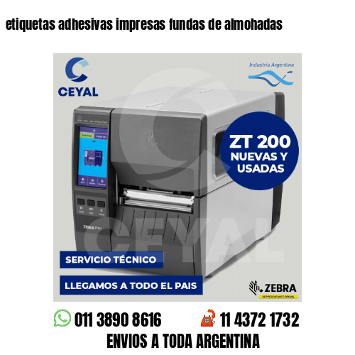 etiquetas adhesivas impresas fundas de almohadas