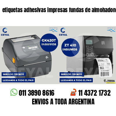 etiquetas adhesivas impresas fundas de almohadones