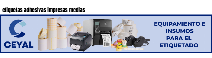 etiquetas adhesivas impresas medias