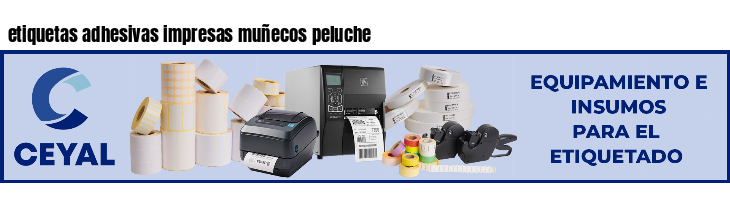 etiquetas adhesivas impresas muñecos peluche