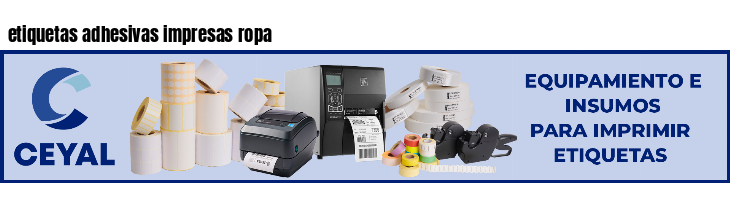 etiquetas adhesivas impresas ropa