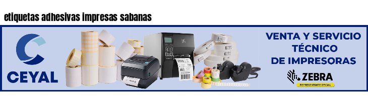 etiquetas adhesivas impresas sabanas