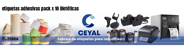 etiquetas adhesivas pack x 10 Dietéticas