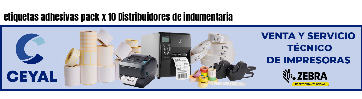 etiquetas adhesivas pack x 10 Distribuidores de indumentaria