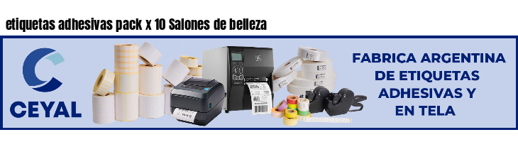 etiquetas adhesivas pack x 10 Salones de belleza
