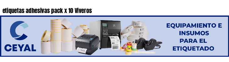 etiquetas adhesivas pack x 10 Viveros