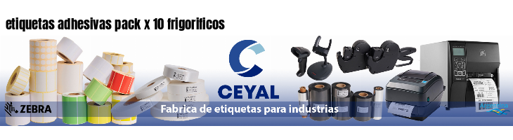 etiquetas adhesivas pack x 10 frigorificos