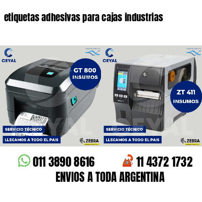 etiquetas adhesivas para cajas industrias