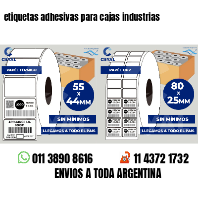 etiquetas adhesivas para cajas industrias