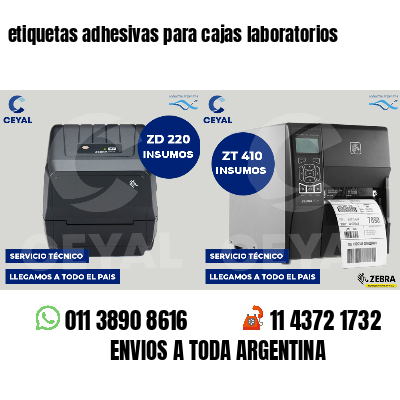etiquetas adhesivas para cajas laboratorios