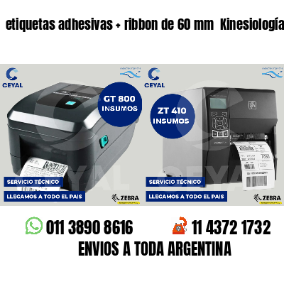 etiquetas adhesivas   ribbon de 60 mm  Kinesiología