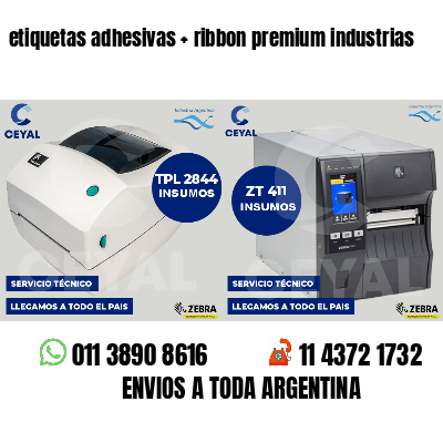 etiquetas adhesivas   ribbon premium industrias
