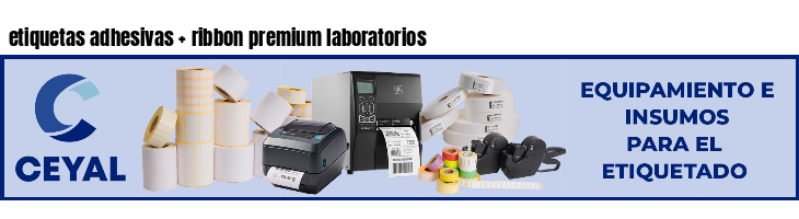 etiquetas adhesivas ribbon premium laboratorios