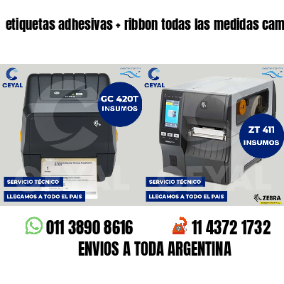 etiquetas adhesivas   ribbon todas las medidas camisas