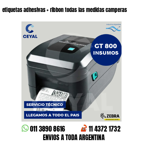 etiquetas adhesivas   ribbon todas las medidas camperas