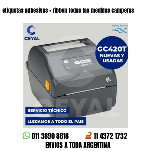 etiquetas adhesivas   ribbon todas las medidas camperas