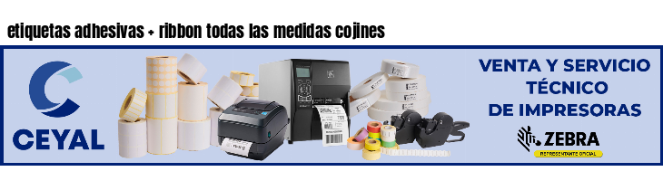 etiquetas adhesivas   ribbon todas las medidas cojines