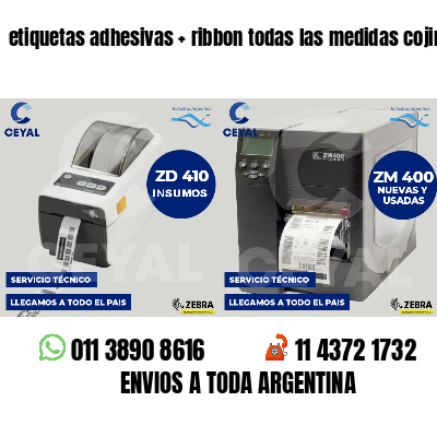etiquetas adhesivas   ribbon todas las medidas cojines