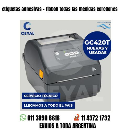 etiquetas adhesivas   ribbon todas las medidas edredones