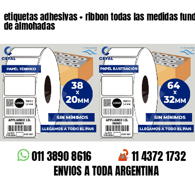 etiquetas adhesivas   ribbon todas las medidas fundas de almohadas