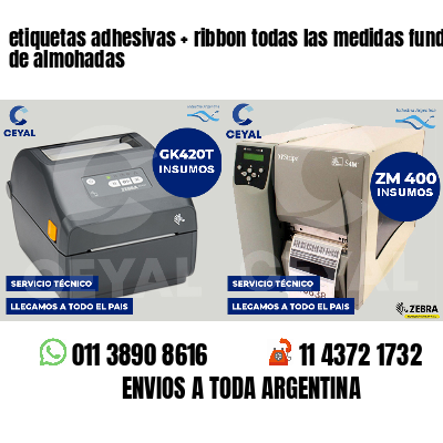 etiquetas adhesivas   ribbon todas las medidas fundas de almohadas