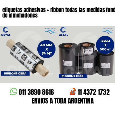 etiquetas adhesivas ribbon todas las medidas fundas de almohadones
