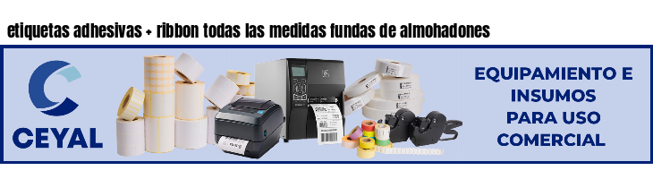 etiquetas adhesivas ribbon todas las medidas fundas de almohadones