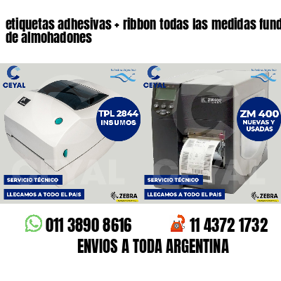 etiquetas adhesivas   ribbon todas las medidas fundas de almohadones