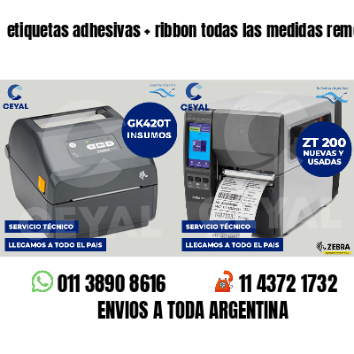 etiquetas adhesivas   ribbon todas las medidas remeras