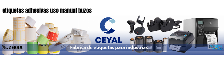 etiquetas adhesivas uso manual buzos
