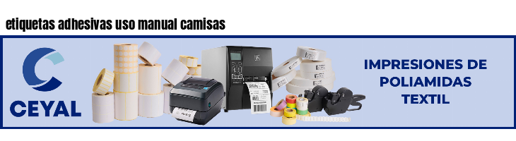 etiquetas adhesivas uso manual camisas