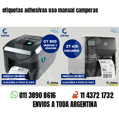 etiquetas adhesivas uso manual camperas