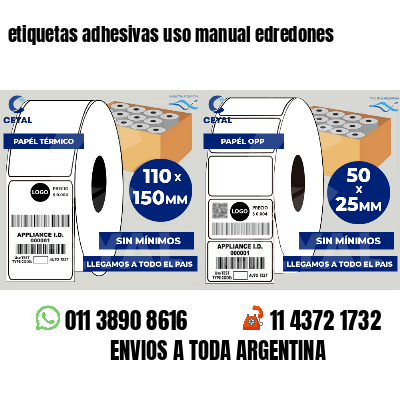 etiquetas adhesivas uso manual edredones