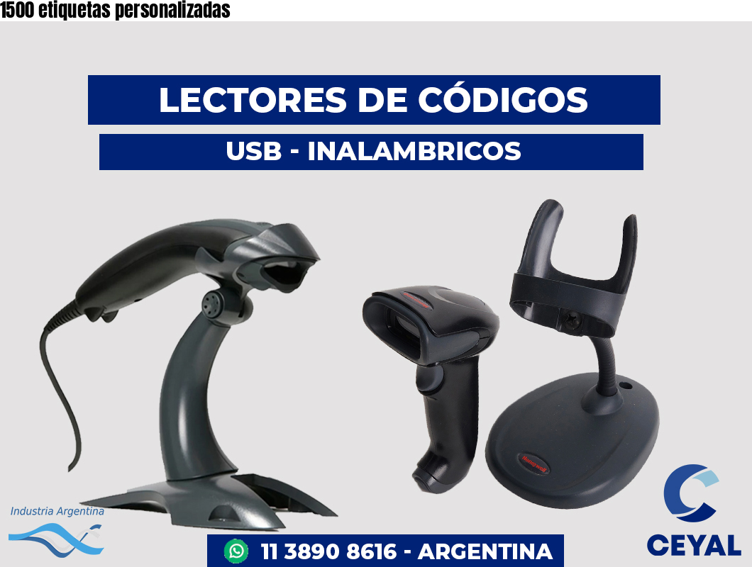 1500 etiquetas personalizadas