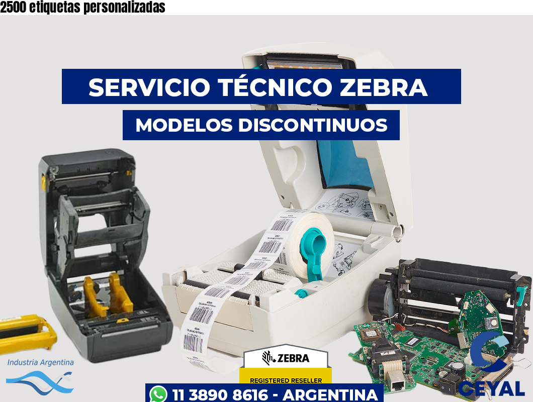 2500 etiquetas personalizadas