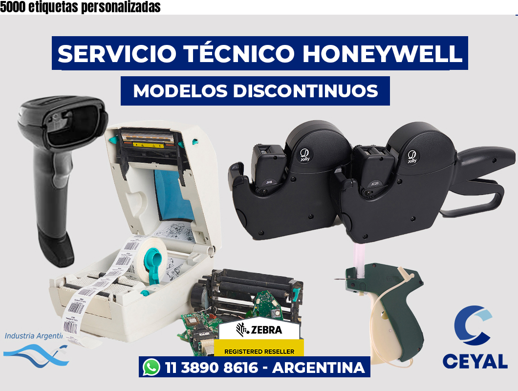 5000 etiquetas personalizadas