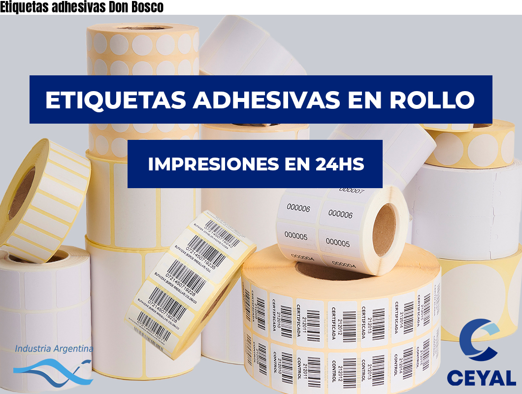 Etiquetas adhesivas Don Bosco