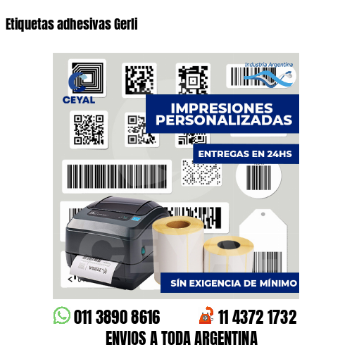 Etiquetas adhesivas Gerli