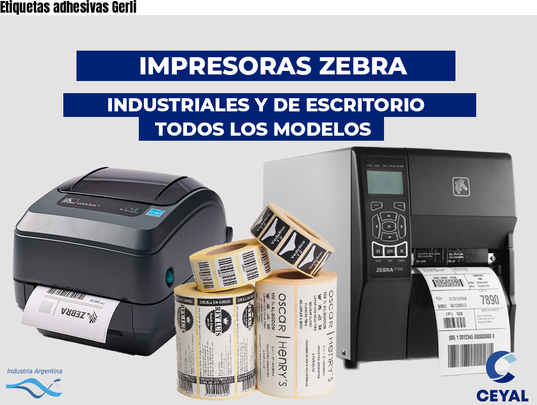 Etiquetas adhesivas Gerli
