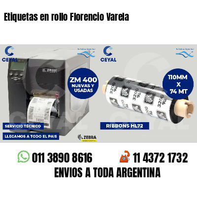 Etiquetas en rollo Florencio Varela