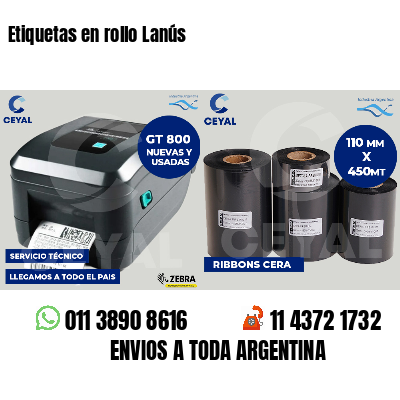 Etiquetas en rollo Lanús