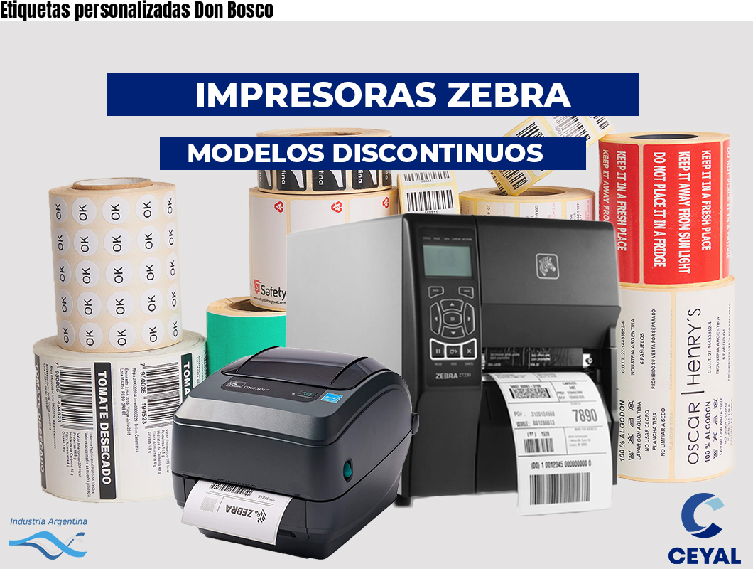 Etiquetas personalizadas Don Bosco