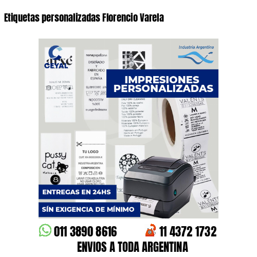 Etiquetas personalizadas Florencio Varela